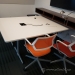 Steelcase White Media Conference Table w/ Power and Data Grommet